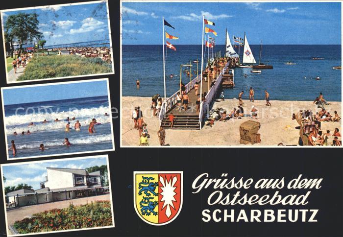 Scharbeutz Ostseebad Strand mit Seebruecke