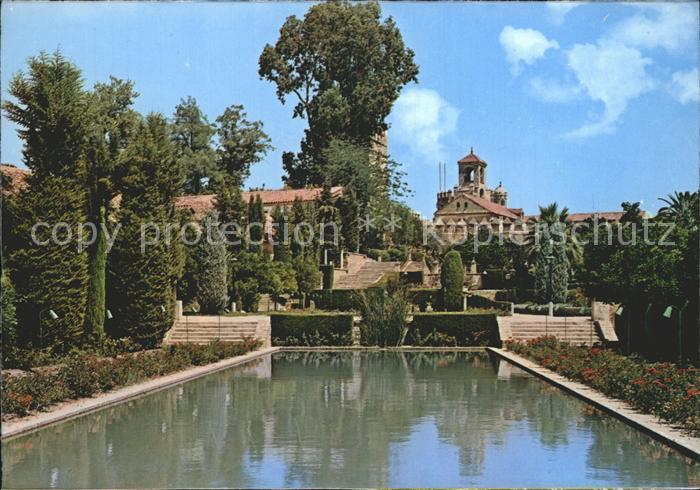 Cordoba Andalucia Bassin et jardins de L Alcazar
