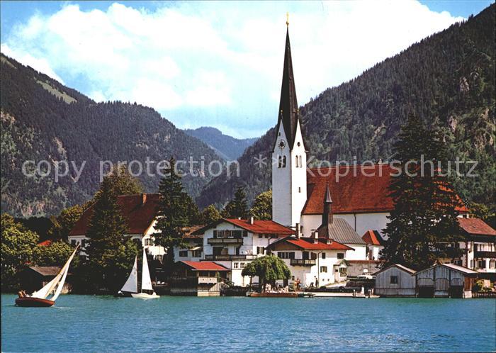 Rottach-Egern Suedeufer des Tegernsees Egener Bucht