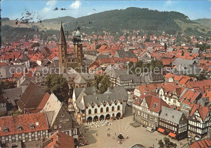 GOSLAR Harz Niedersachsen Fliegeraufnahme Altstadt