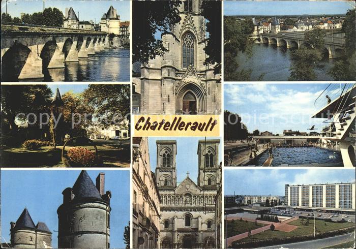 Chatellerault Pont Henri 4. Eglise Saint Jean