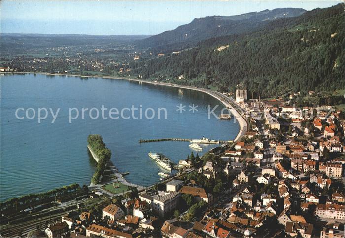 Bregenz Vorarlberg Fliegeraufnahme Bodensee