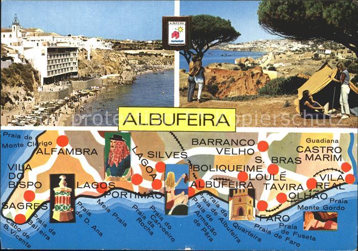 Albufeira Camping Strand Lageplan