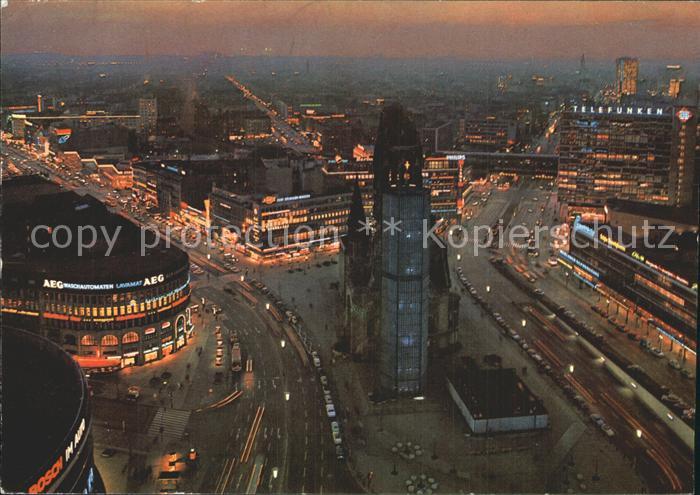 BERLIN  CITY Nacht Gedaechtniskirche