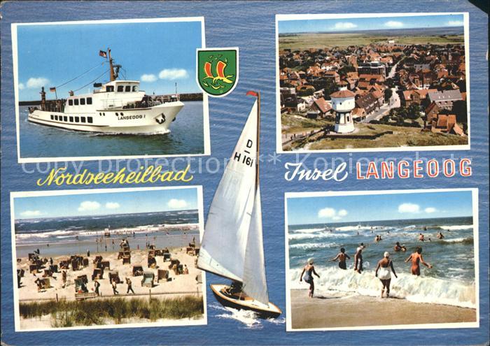 Langeoog Nordseebad Nordseeheilbad Meer Schiff Strand