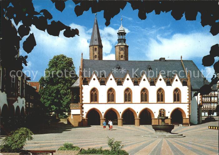 GOSLAR Harz Niedersachsen Marktplatz Rathaus Marktkirche