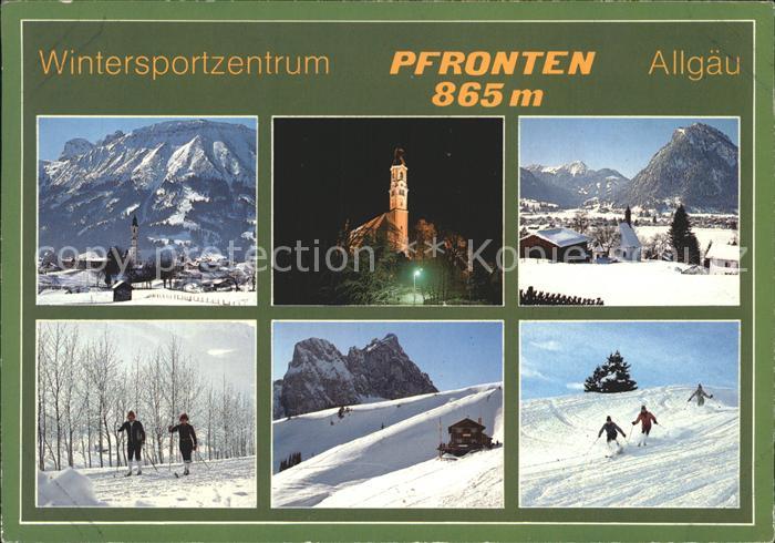 Pfronten Ostallgaeu Bayern Wintersportplatz Langlauf Alpin Kirche