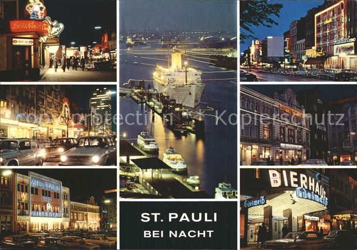 Pauli St Bierhaus Edelweiss Reeperbahn Nacht