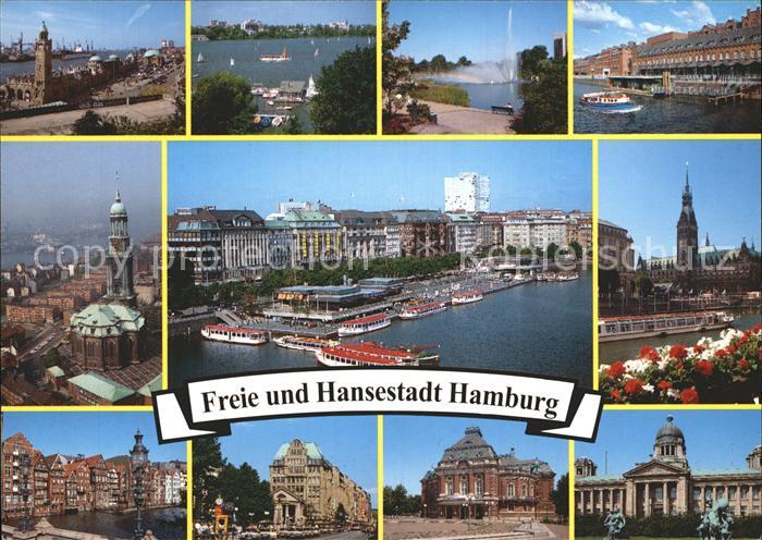 HAMBURG  CITY Michel Alster Elbtunnel