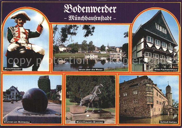 Bodenwerder Muenchhausen Weser Brunnen Schloss Mehlen