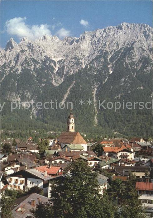 Mittenwald Bayern Karwendelgebirge Kirche