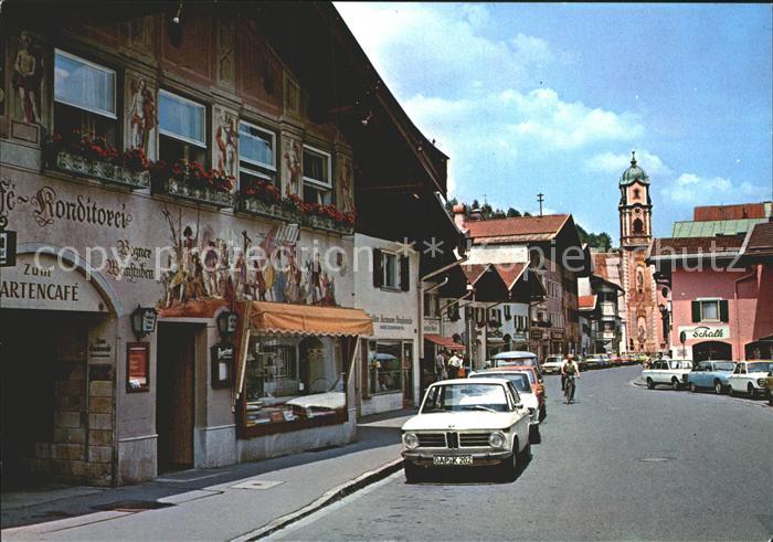 Mittenwald Bayern Obermarkt Ortsansicht