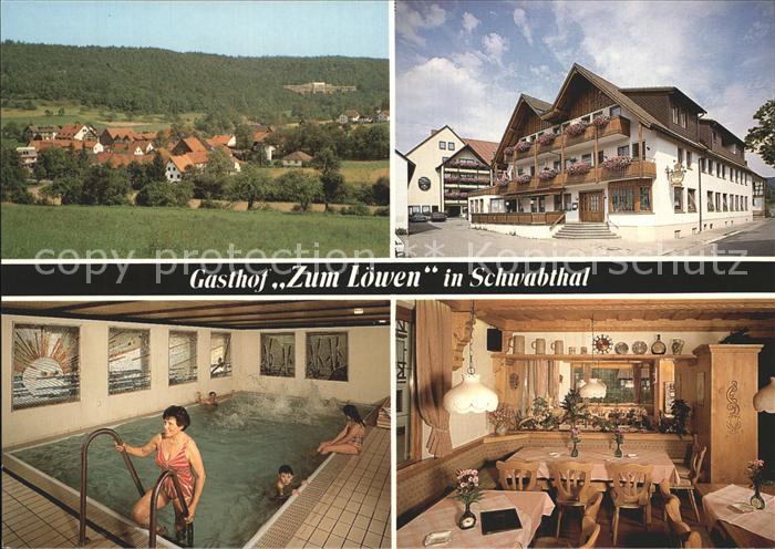Staffelstein Schwabthal Gasthof Zum L?wen Schwimmbad Gastraum