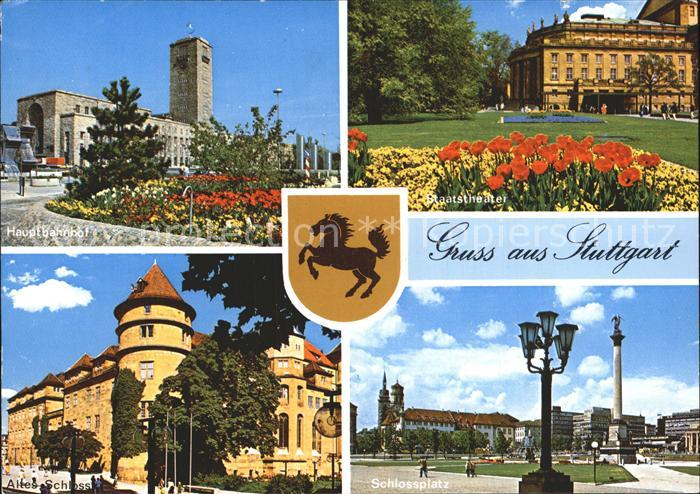 STUTTGART CITY Hauptbahnhof Schloss Theater