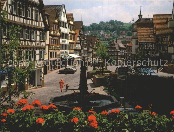 Calw Ansicht Fachwerk Schwarzwald