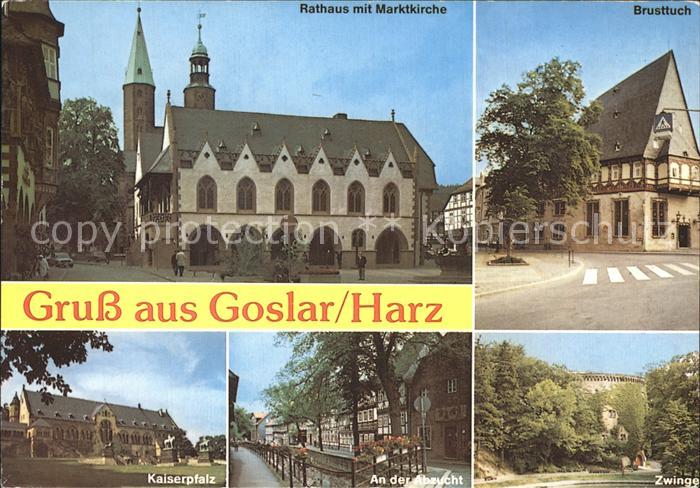 GOSLAR Harz Niedersachsen Rathaus Marktkirche Kaiserpfalz Zwinger Brusttuch