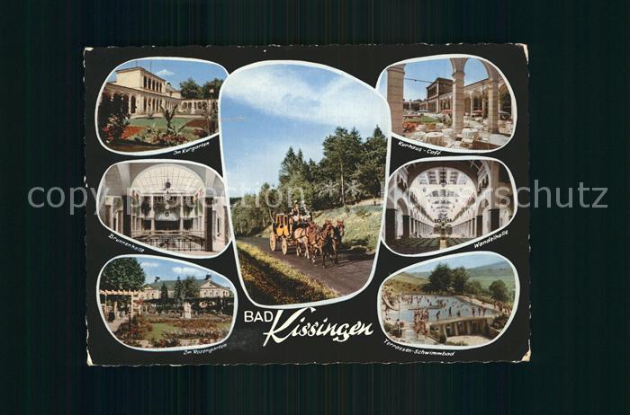 Kissingen Bad Terrassen Schwimmbad Brunnenhalle Kurgarten