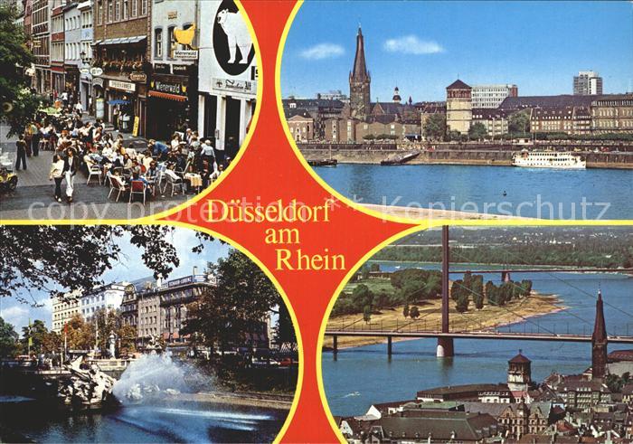 DuessELDORF  CITY Rhein Altstadt Bruecke