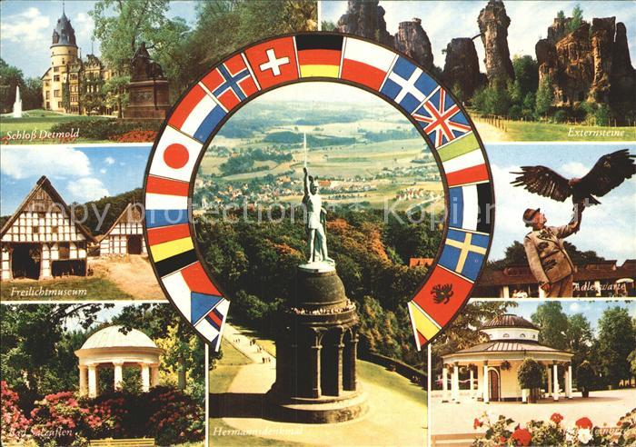 Hermannsdenkmal Teutoburger Wald Externsteine Schloss Detmold
