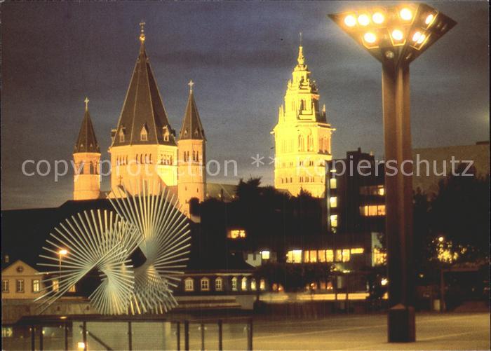Mainz Rhein Domblick Rathausplatz