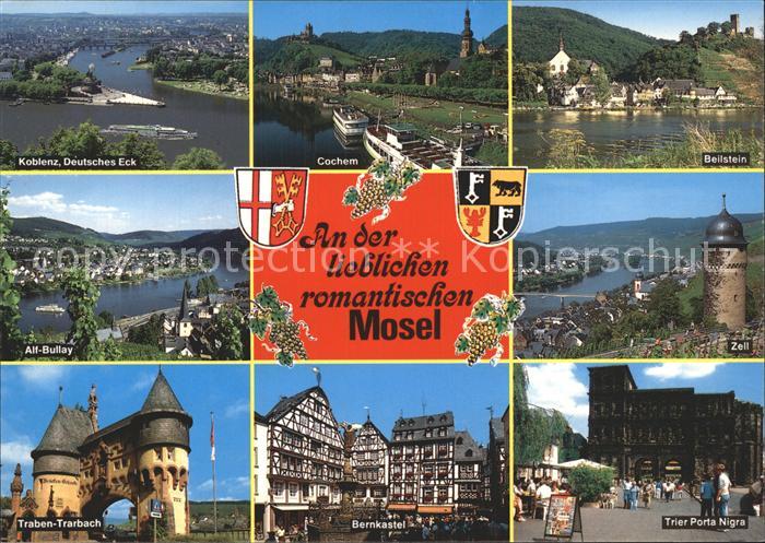 Mosel Region Deutsches Eck Beilstein Traben Trarbach Porta Nigra