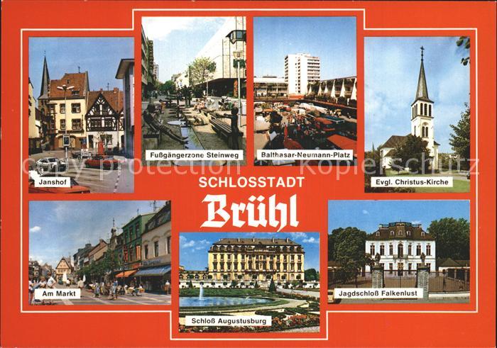 Bruehl Rheinland Schloss Augustusburg Jagdschloss Falkenlust Janshof