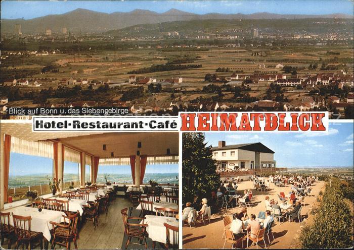 Bornheim Rheinland Hotel Restaurant Heimatblick Blick Bonn Siebengebirge