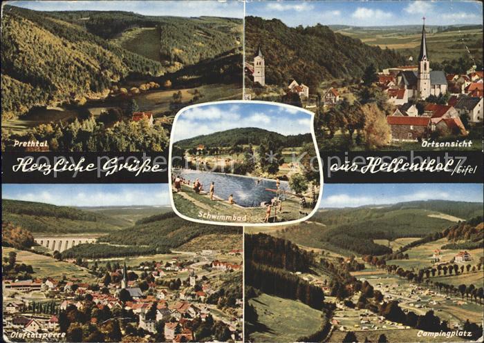Hellenthal Eifel Prethtal Oleftalsperre Campingplatz Ortsansicht