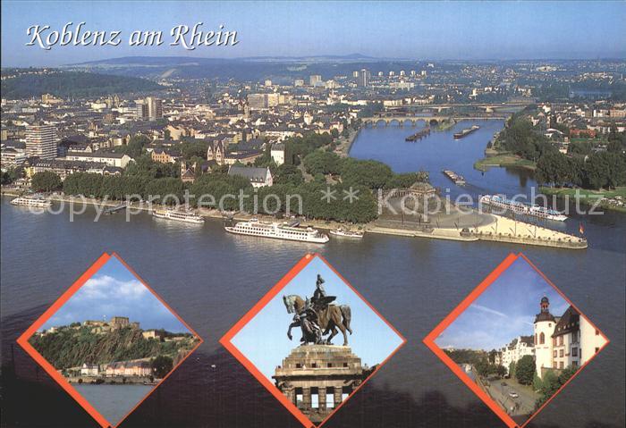 Koblenz Rhein Deutsches Eck Festung Ehrenbreitstein Kaiser Wilhelm
