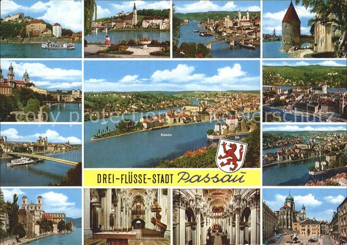 PAssAU Bayern Drei Fluesse Stadt Altstadt Dom Donau