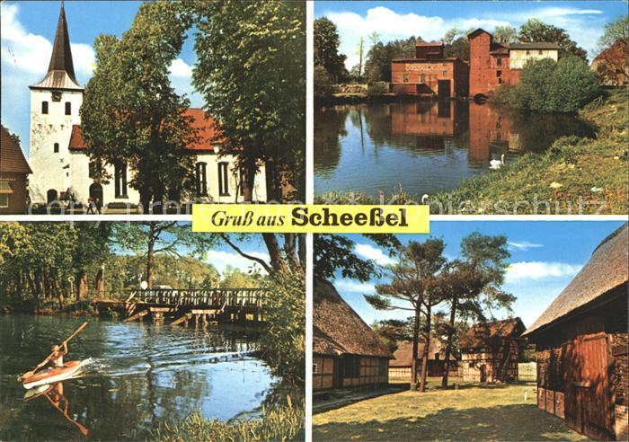 Scheessel Ortsansichten See Kirche
