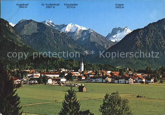 Oberstdorf Panorama heilklimatischer Luftkurort Wintersportplatz