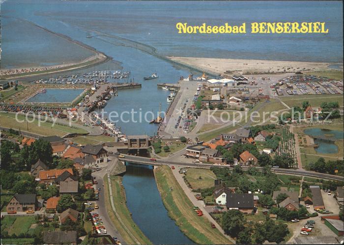 Bensersiel Nordseebad Luftaufnahme