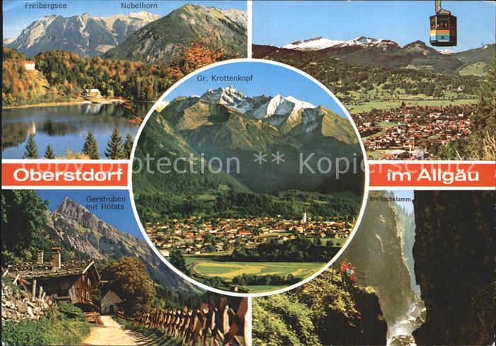 Oberstdorf Grosser Krottenkopf Kabinenbahn Freibergsee Nebelhorn Breitachklamm