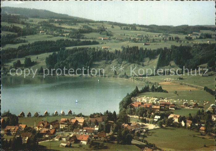 Buehl Alpsee Zaumberg Berge Wald See Strandbar Camping