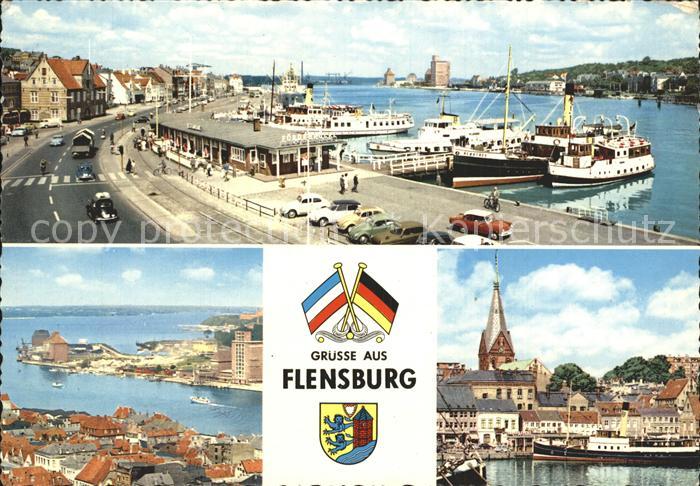 Flensburg Marienkirche Hafen Schiffe