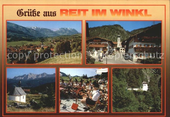 Reit Winkl Panorama Dorfeinfahrt Winklmoosalm Musikkapelle Kriegerkapelle