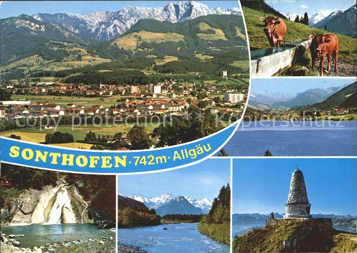 Sonthofen Oberallgaeu Iller Kuehe Berge
