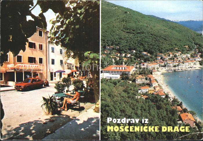 Moscenicka Draga Kroatien Meer Haeuser Wald