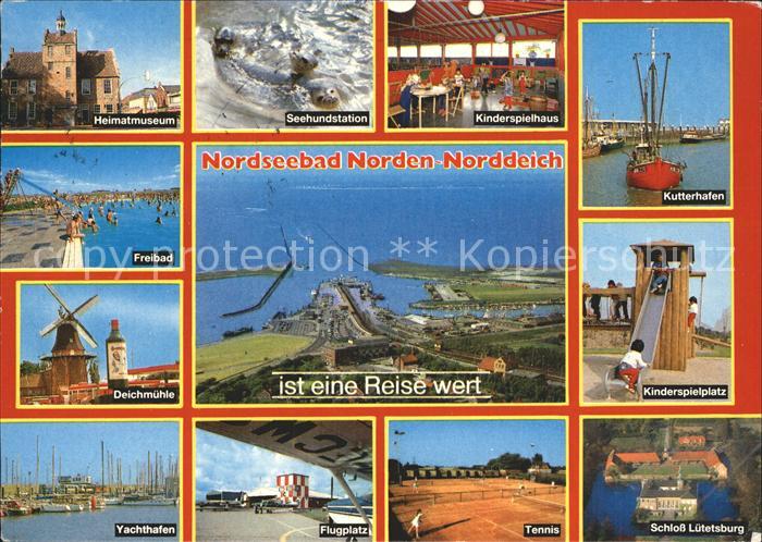 Norddeich Ostfriesland Heimatmuseum Kutterhafen Schloss Luetetsburg