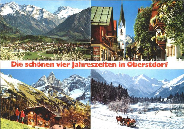 Oberstdorf Kurort Einoedsbach Maedelegabelgruppe Schlittenfahrt