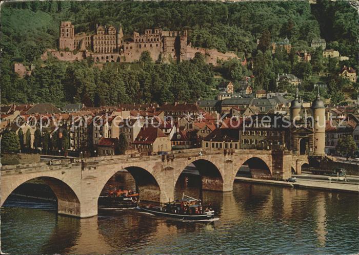 Heidelberg Neckar Altes Schloss Schiff