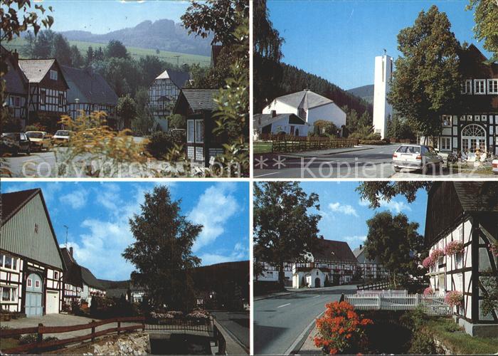 Elleringhausen Sauerland Ansichten Kirche Fachwerk
