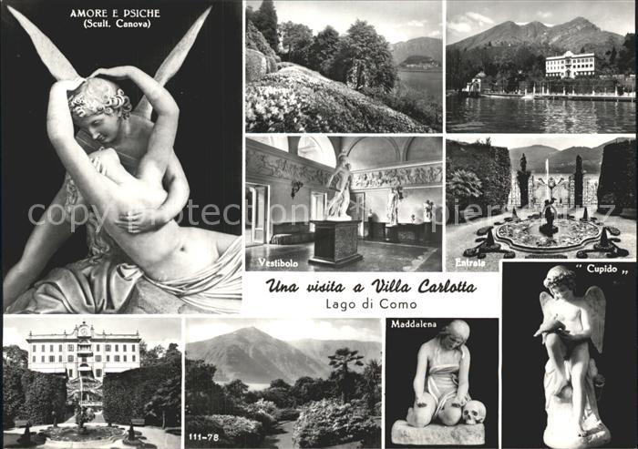 Como Lago di Como Kunst Brunnen See Villa Carlotto