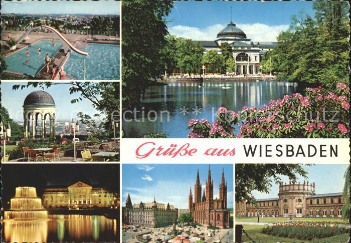 Wiesbaden Schwimmbad Kirche Park