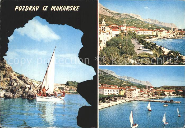 Makarska Dalmatien Hafen Boote