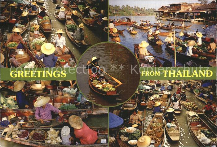 Thailand Fischerboote Markt