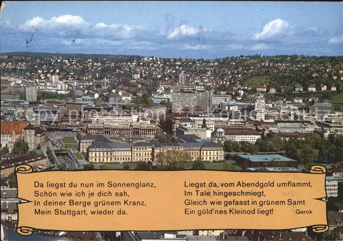 STUTTGART  CITY Gedicht Gerok