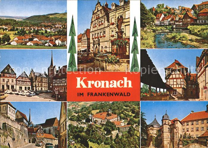 Kronach Oberfranken Frankenwald Fachwerkhaeuser