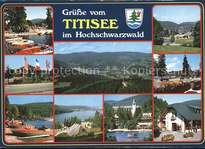 TITISEE Schwarzwald BW Hochschwarzwald See Boote Campingplatz